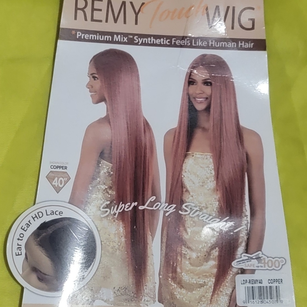 40" Copper Wig, Long & Fabulous! - Picture 3 of 3
